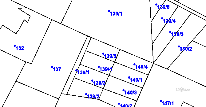 Parcela st. 139/5 v KÚ Rychvald, Katastrální mapa