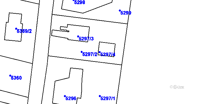 Parcela st. 5297/4 v KÚ Rychvald, Katastrální mapa