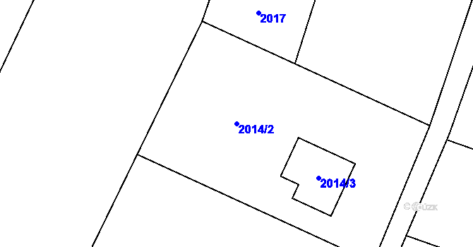 Parcela st. 2014/2 v KÚ Rychvald, Katastrální mapa