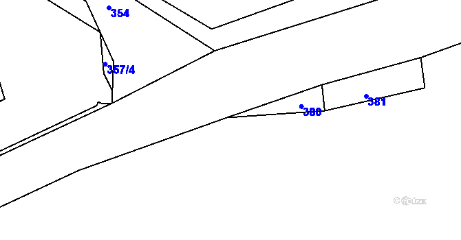 Parcela st. 379/3 v KÚ Jamartice, Katastrální mapa