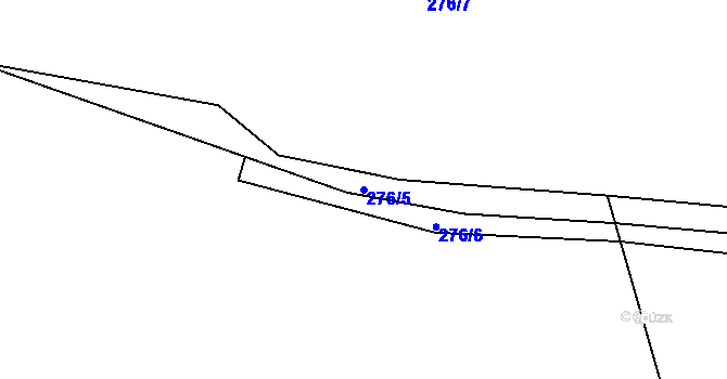 Parcela st. 276/5 v KÚ Rynárec, Katastrální mapa