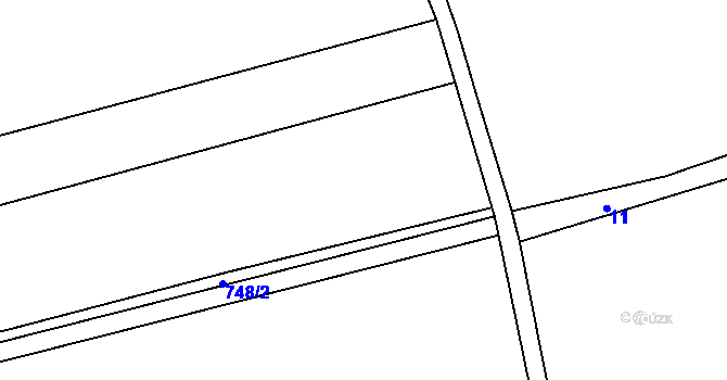 Parcela st. 181/2 v KÚ Rynholec, Katastrální mapa