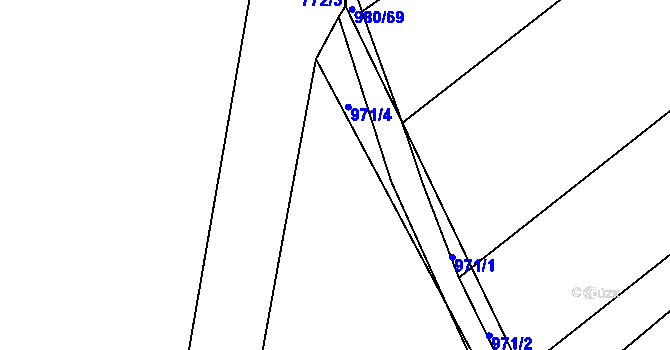 Parcela st. 982/211 v KÚ Rynholec, Katastrální mapa