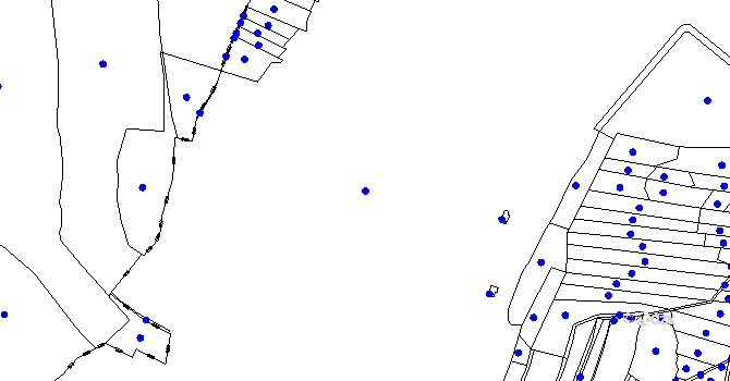 Parcela st. 748/1 v KÚ Řečice nad Bobrůvkou, Katastrální mapa