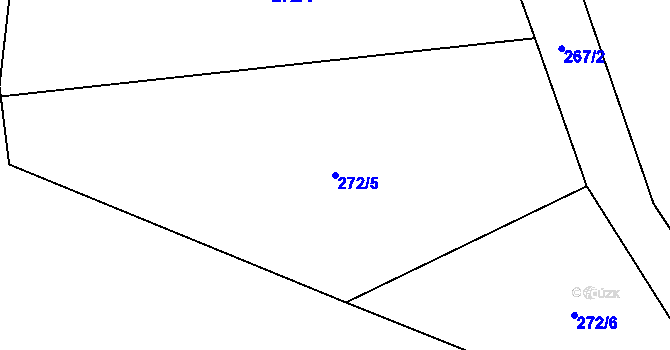 Parcela st. 272/5 v KÚ Babice u Řehenic, Katastrální mapa