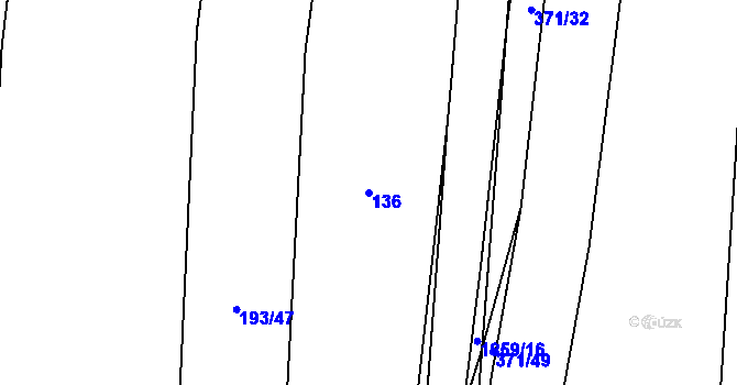 Parcela st. 136 v KÚ Řepeč, Katastrální mapa