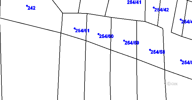 Parcela st. 185/17 v KÚ Řepeč, Katastrální mapa