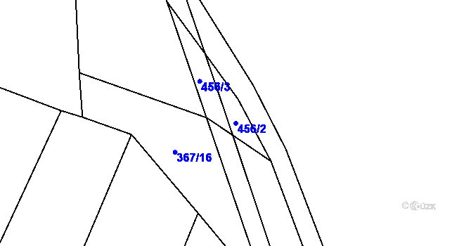 Parcela st. 456/2 v KÚ Řepeč, Katastrální mapa