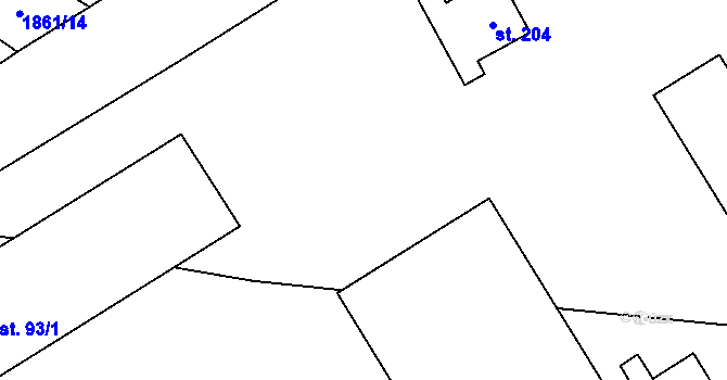 Parcela st. 570/25 v KÚ Řepeč, Katastrální mapa