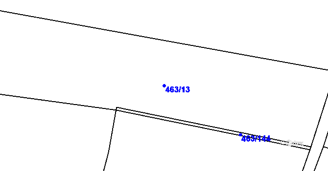 Parcela st. 463/13 v KÚ Řepín, Katastrální mapa