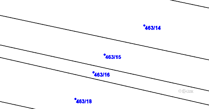 Parcela st. 463/15 v KÚ Řepín, Katastrální mapa