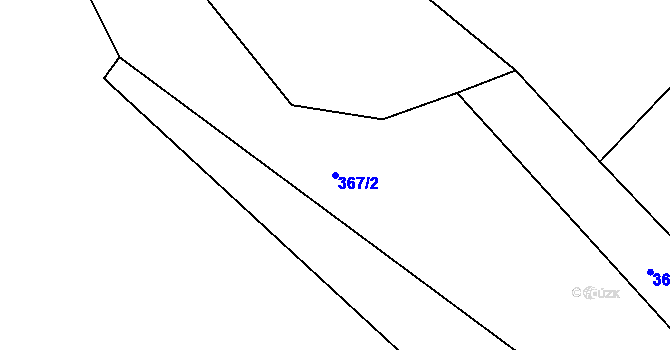 Parcela st. 367/2 v KÚ Popovec u Řepníků, Katastrální mapa