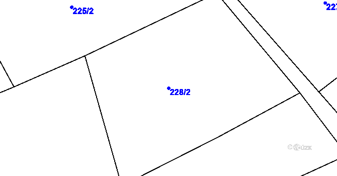 Parcela st. 228/2 v KÚ Řepníky, Katastrální mapa