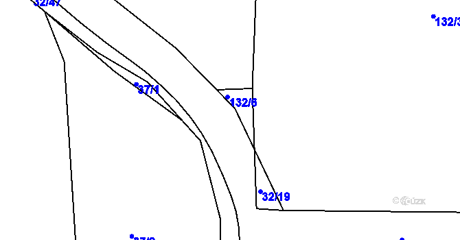 Parcela st. 32/18 v KÚ Zadní Kopanina, Katastrální mapa