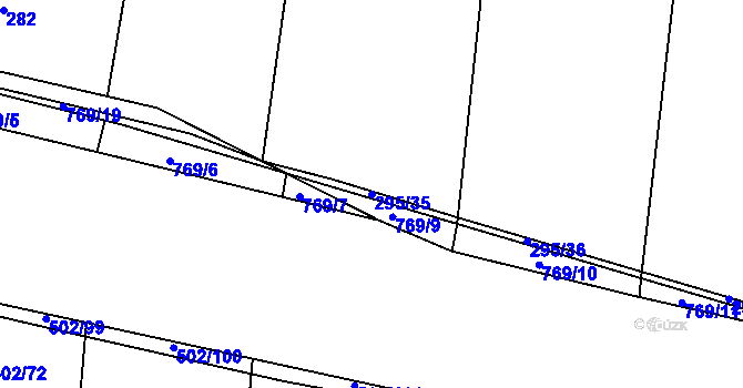 Parcela st. 295/35 v KÚ Řepov, Katastrální mapa