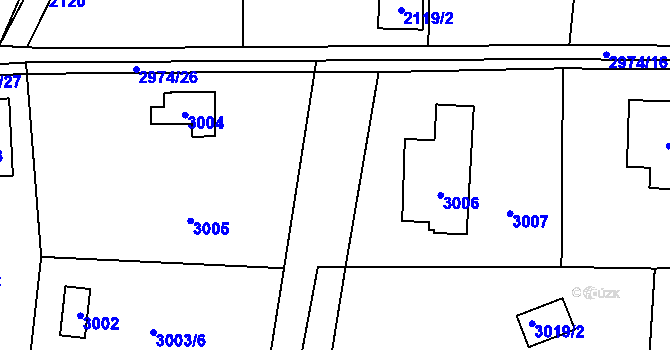 Parcela st. 2947/30 v KÚ Řevnice, Katastrální mapa