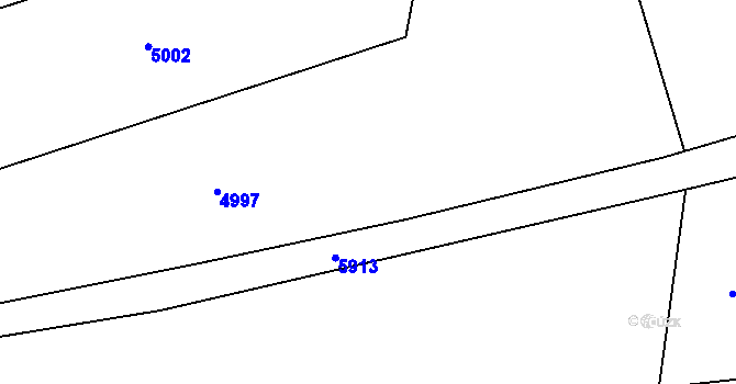 Parcela st. 2224/3 v KÚ Řevničov, Katastrální mapa