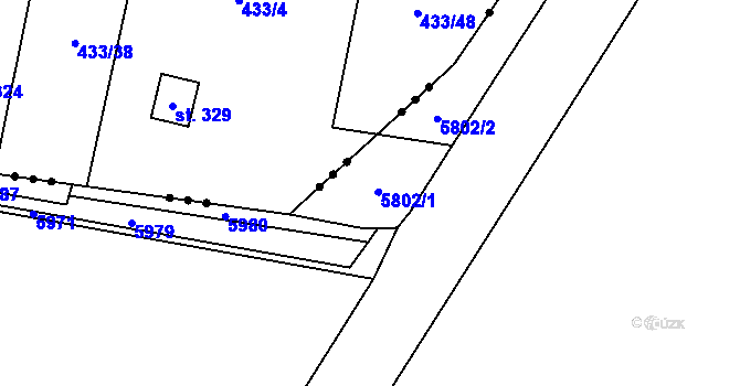 Parcela st. 3775/4 v KÚ Řevničov, Katastrální mapa