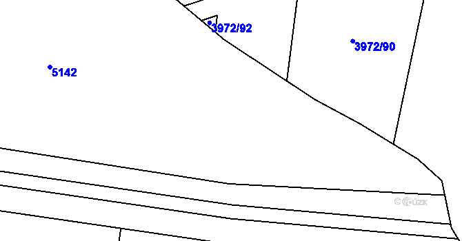 Parcela st. 225/5 v KÚ Řevničov, Katastrální mapa