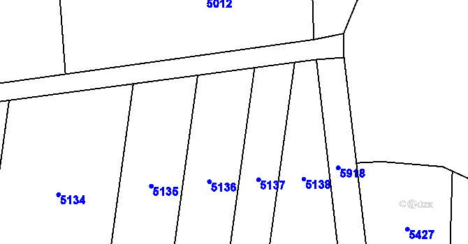 Parcela st. 2224/85 v KÚ Řevničov, Katastrální mapa