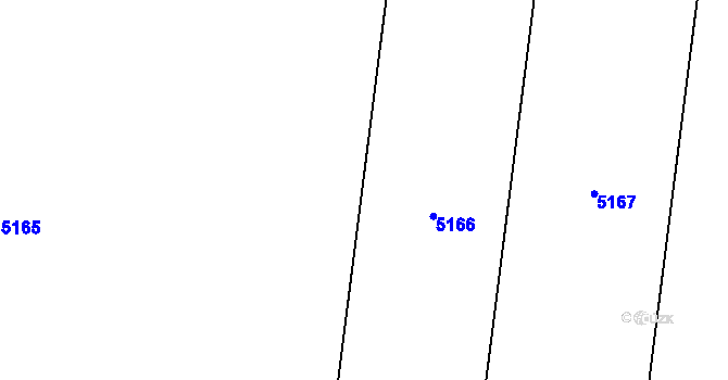 Parcela st. 3654/20 v KÚ Řevničov, Katastrální mapa