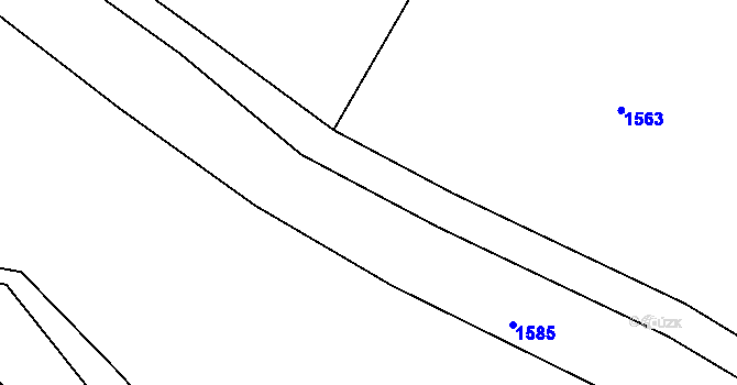Parcela st. 147 v KÚ Řevnov, Katastrální mapa
