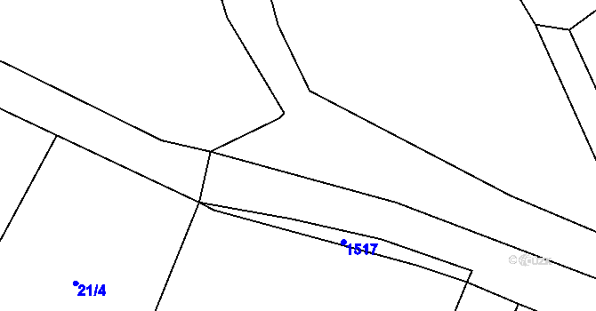 Parcela st. 171/2 v KÚ Řevnov, Katastrální mapa