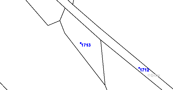 Parcela st. 459/3 v KÚ Řevnov, Katastrální mapa
