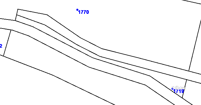 Parcela st. 731/21 v KÚ Řevnov, Katastrální mapa
