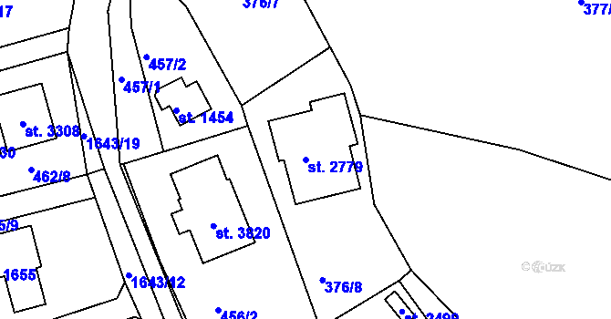 Parcela st. 2779 v KÚ Říčany u Prahy, Katastrální mapa
