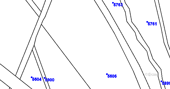 Parcela st. 2304/17 v KÚ Říčky v Orlických horách, Katastrální mapa