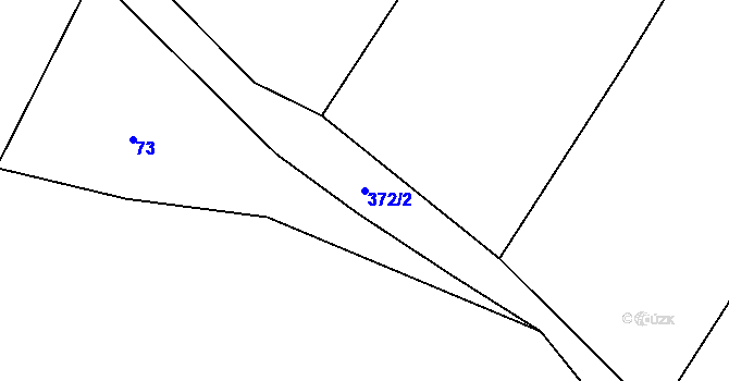 Parcela st. 372/2 v KÚ Řikonín, Katastrální mapa