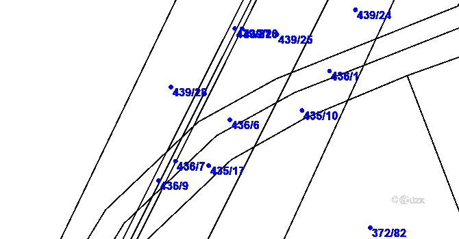 Parcela st. 436/6 v KÚ Řimice, Katastrální mapa