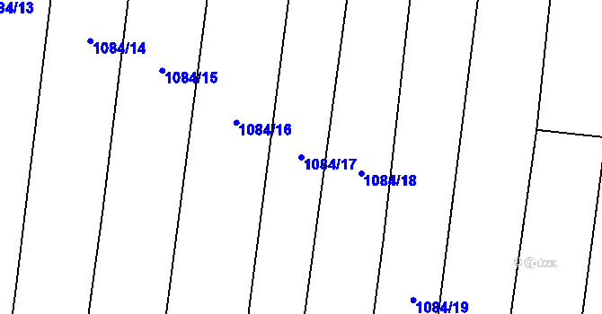 Parcela st. 1084/17 v KÚ Řimovice, Katastrální mapa