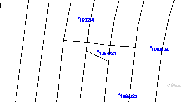 Parcela st. 1084/21 v KÚ Řimovice, Katastrální mapa