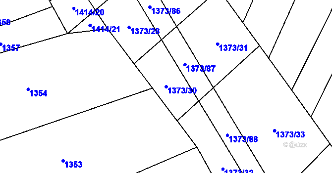 Parcela st. 1373/30 v KÚ Řimovice, Katastrální mapa