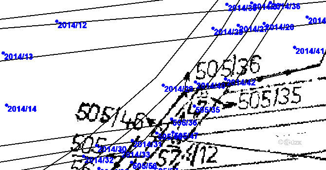 Parcela st. 2014/29 v KÚ Sadská, Katastrální mapa