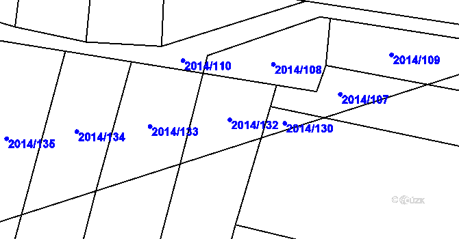 Parcela st. 2014/132 v KÚ Sadská, Katastrální mapa