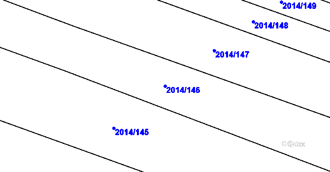 Parcela st. 2014/146 v KÚ Sadská, Katastrální mapa