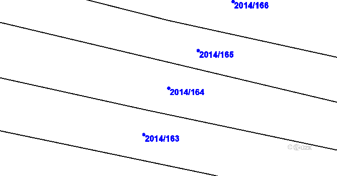 Parcela st. 2014/164 v KÚ Sadská, Katastrální mapa