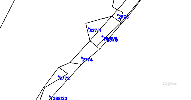 Parcela st. 980/11 v KÚ Salačova Lhota, Katastrální mapa