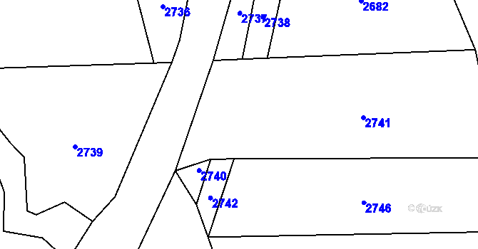 Parcela st. 2307/17 v KÚ Salačova Lhota, Katastrální mapa