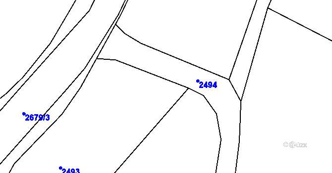 Parcela st. 2325/7 v KÚ Salačova Lhota, Katastrální mapa