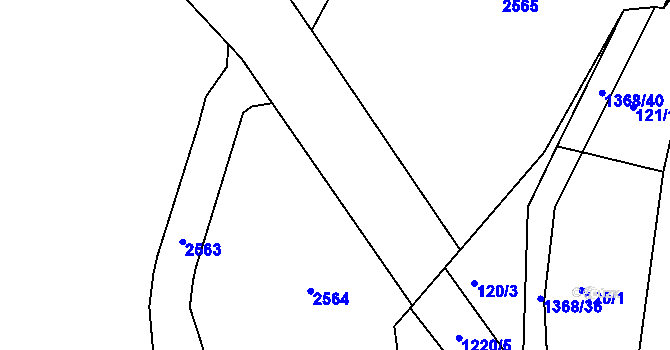 Parcela st. 2331/18 v KÚ Salačova Lhota, Katastrální mapa