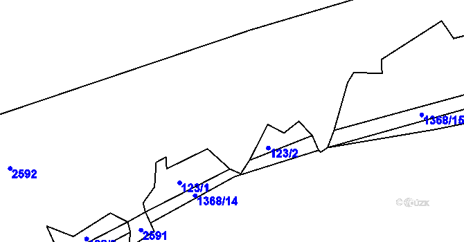 Parcela st. 160/16 v KÚ Salačova Lhota, Katastrální mapa