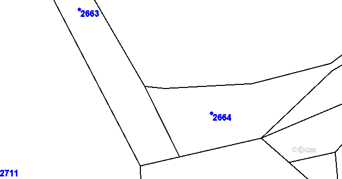 Parcela st. 555/3 v KÚ Salačova Lhota, Katastrální mapa