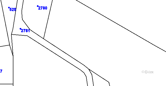 Parcela st. 555/14 v KÚ Salačova Lhota, Katastrální mapa
