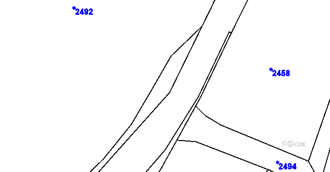 Parcela st. 2405/73 v KÚ Salačova Lhota, Katastrální mapa
