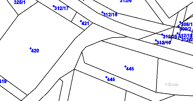 Parcela st. 339/1 v KÚ Salaš u Zlína, Katastrální mapa