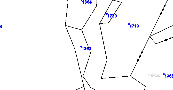 Parcela st. 738/3 v KÚ Samšín, Katastrální mapa